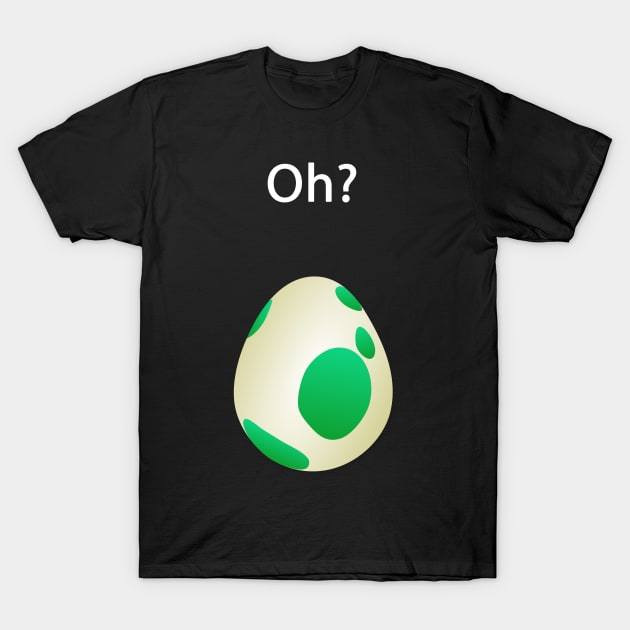 Monster GO - Egg [White Text] T-Shirt by SykoticApparel